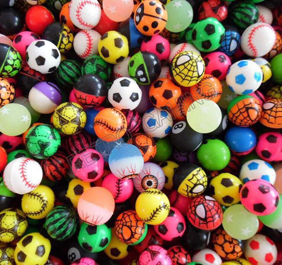 Retro Gaming Store - 100pcs/lot Funny Toy Balls Mixed Bouncy