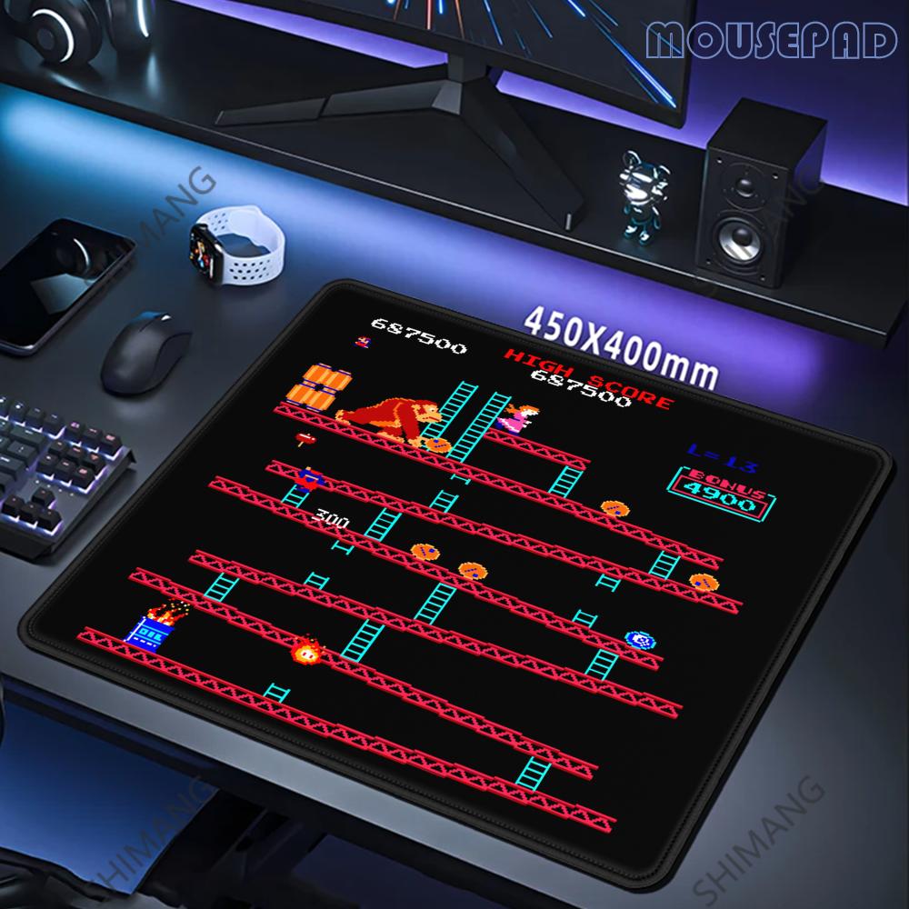 Retro Gaming Rug - Donkey Kong Mouse Pad Square Non-Slip