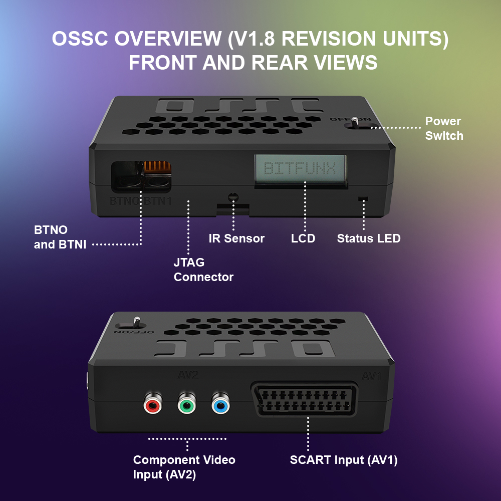 Bitfunx V1.8 OSSC HDMI Convert - Retro Gaming Hub review and price