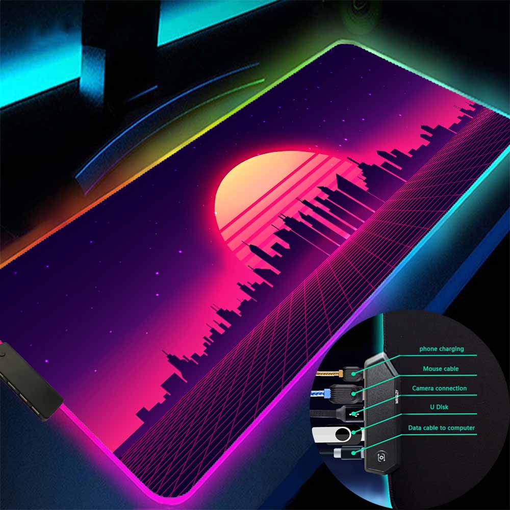 Retro Gaming Mouse Pad LED Lig - Retro Gaming Hub review and price