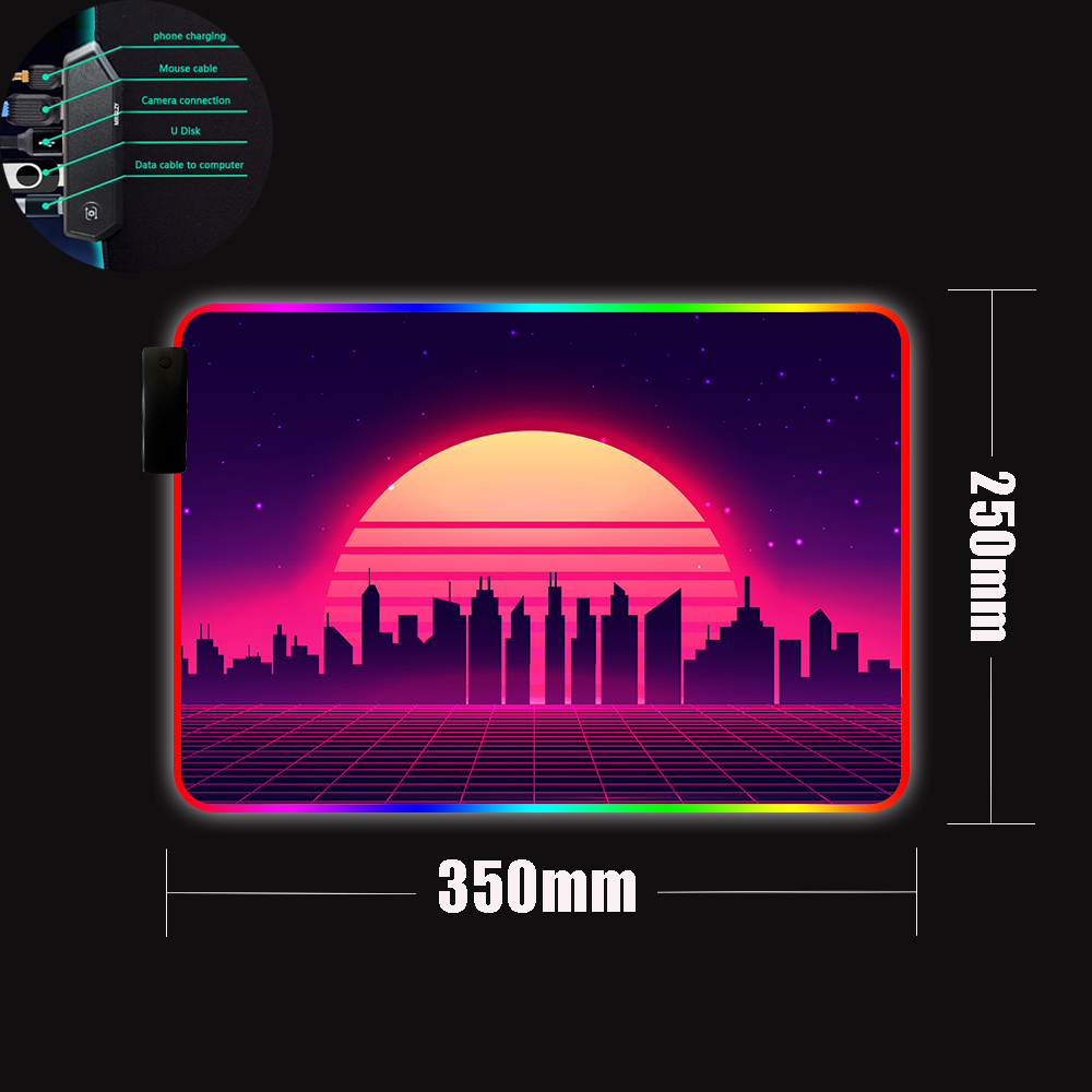 Retro Gaming Mouse Pad LED Lig - Retro Gaming Hub review and price