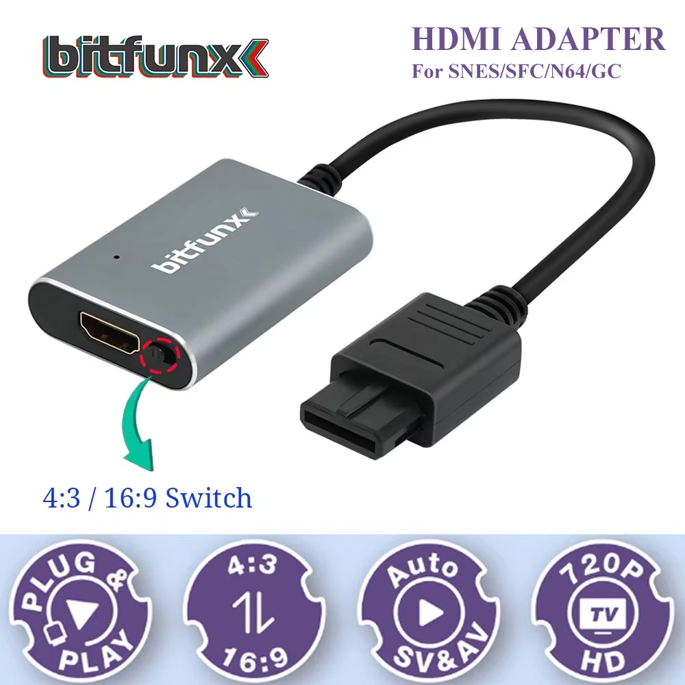 Bitfunx 720P Svideo / AV To HD - Retro Gaming Hdmi review and price