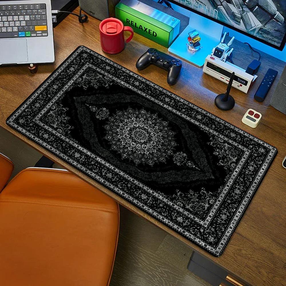New Black Persian Carpet Myste - Retro Gaming Rug review and price