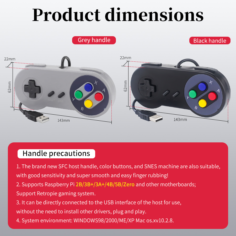 USB Retro Gamepad Plug and Pla - Raspberry Pi Retropie review and price