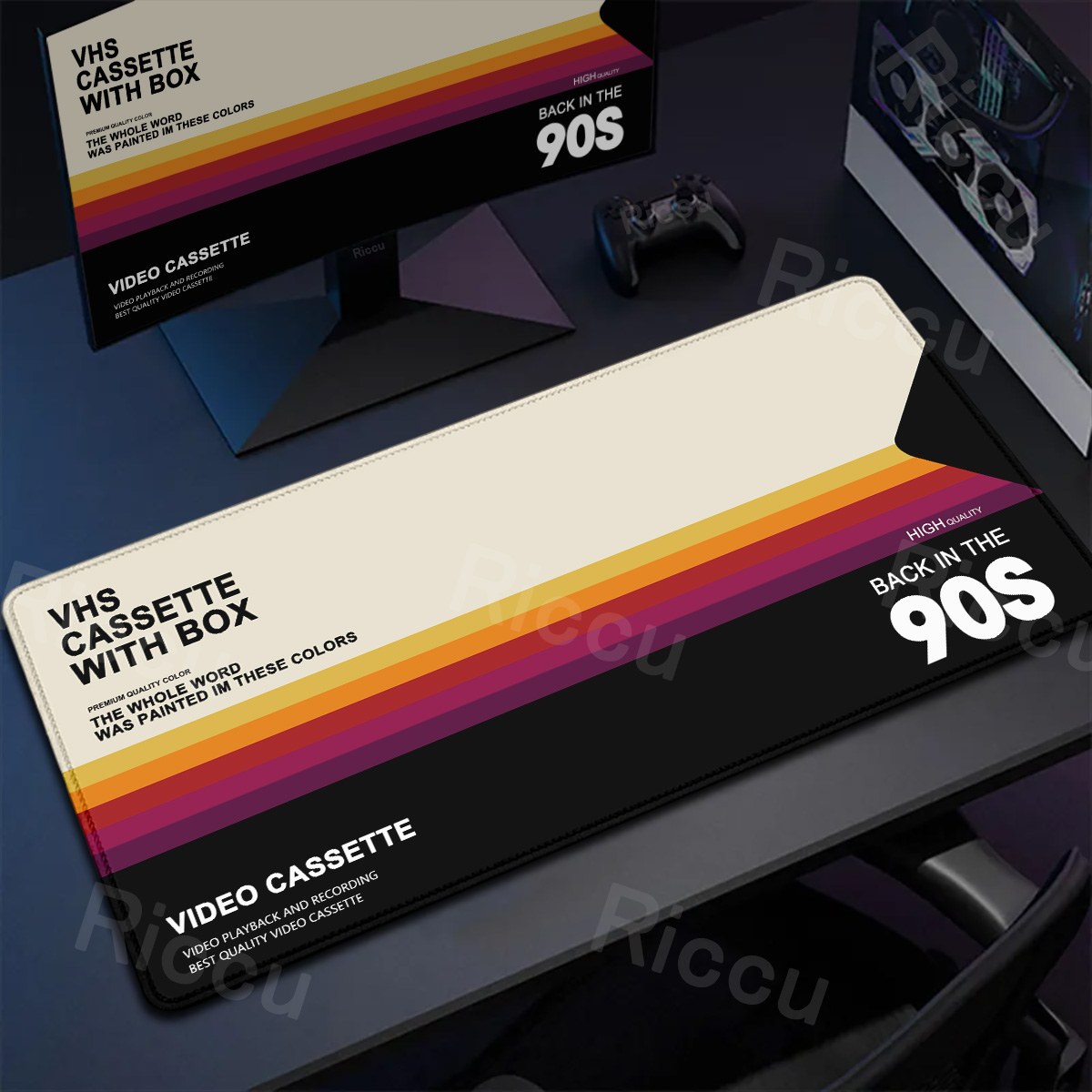 Retro VHS Style Mouse Pad Xxl  - Retro Gaming Rug review and price