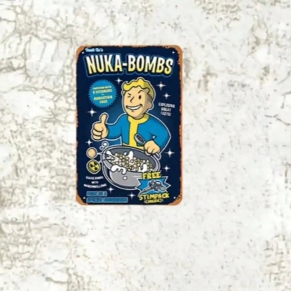 Vault-Tec Nuka-Bombs Metal Wal - Retro Gaming Vault review and price