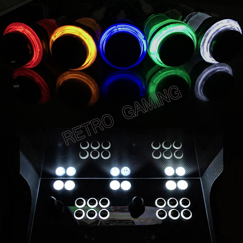 12pcs 6 Colors Arcade LED Push - Retro Gaming Store review and price