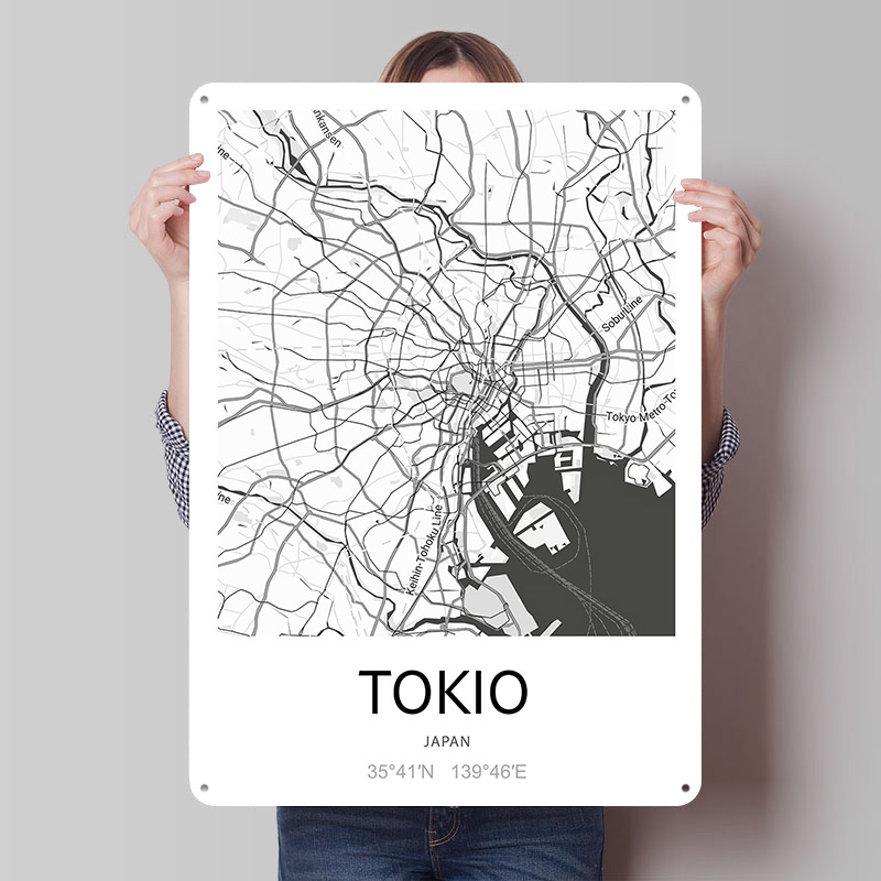 Tokyo City Map Printed Poster  - Retro Gaming Tokyo review and price