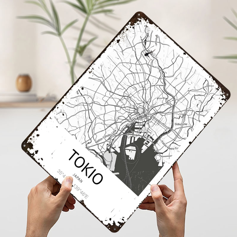 Tokyo City Map Printed Poster  - Retro Gaming Tokyo review and price
